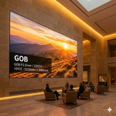 실내형 GOB P2.5mm ,5,120mm×2,880mm ,231인치 대형스크린